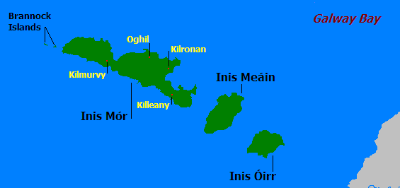 Карта Острова Аран